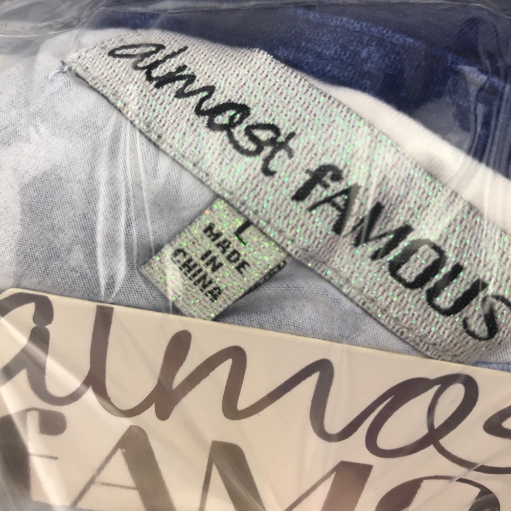 ALMOST FAMOUS Tie Dye Dress Asymmetrical Spaghetti Strap Dress Midi NWT - Picture 6 of 8